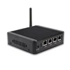 celeron fanless mini pc 4 ethernet ports J1900 cpu quad core industrial desktop computer chassis case aluminum alloy bilgisayar
