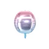 22 Inch Foil Disco Metallic Balloons Rainbow Gradient Laser 4D Balloon For Wedding Celebration