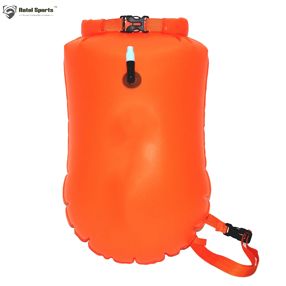 

Yiwu factory wholesale logo customized swimming inflatable floating waterproof dry bag, swimming auxiliary safety buoy bag, Customized color