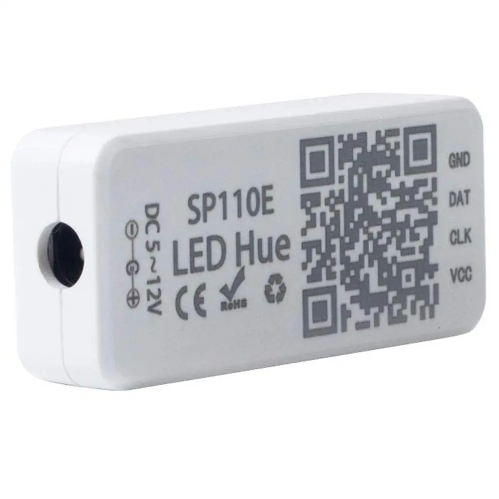 DC5 12V SP110E SPI Bluetooth Pixel led Controller by smart phone APP For WS2812B SK6812 LPD8806 DMX512 1903