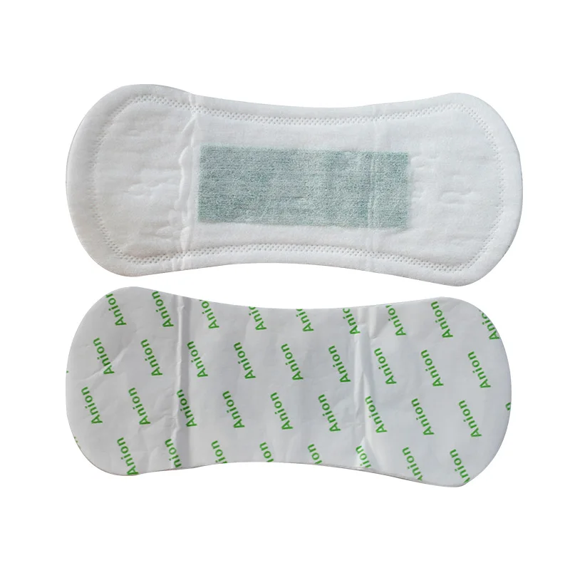 

2019 Hot selling Women hygiene Anion Sanitary Napkin Anion strip green strip panty liner, N/a