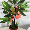 Home Decor Fruit Orange Apple Lemon Tree Emulate Bonsai Simulation Decorative Artificial Flowers Green Pot Plants Ornaments