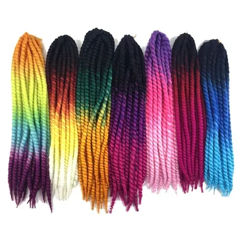 Ombre Havana Mambo Twist Pre Twisted Crochet Braid Hair 20 120g