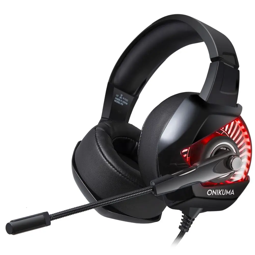 

GlobalCrown K6 RGB Stereo Game Headphone with Mic RGB LED Light for Xbox One Computer PC