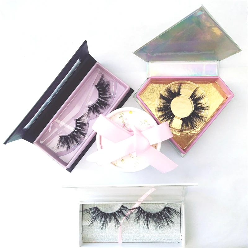 

real siberian 25mm Private Label custom packaging mink eyelashes, Natural black