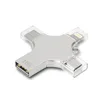 Promotional Usb Cross Shape 3.0 4 In 1 Otg Pen Drive 16Gb 32Gb For Mobile Phones
