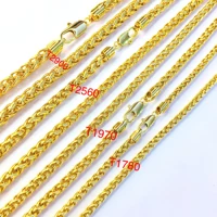 

High quality fashion 24k gold chain necklace