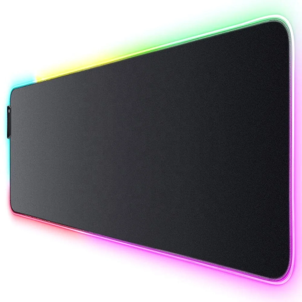 

Professional Micro-Textured Cloth Surface Non-Slip Natural Rubber Base RGB Backlight Gaming Mousepad, All colors is available