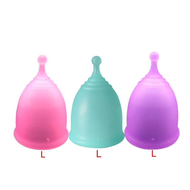 

Free sample medical silicone menstrual cup, Customized