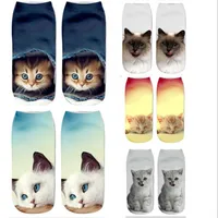 

upgrade cartoon three-dimensional animal cat printed wholesale socks