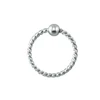 Wholesale surgical stainless steel BCR Plated Piercing jewelry Nose Ring with ball