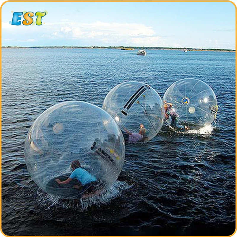 

1.3m-3m Diameter 0.8mm PVC Outdoor sport Toys Dance Balls Transparent ball Inflatable Water Walking Ball