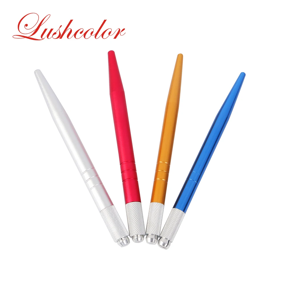 

Private Label Microblading Holder Light Microblading Pen Permanent Eyebrows Tattoo Pen, Blue, sliver, red, yellow