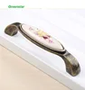 2019 Vintage Ceramic Furniture Handles Flower Cabinet Cupboard Wardrobe Drawer Closet Pull Knobs Kitchen Furniture Hardware