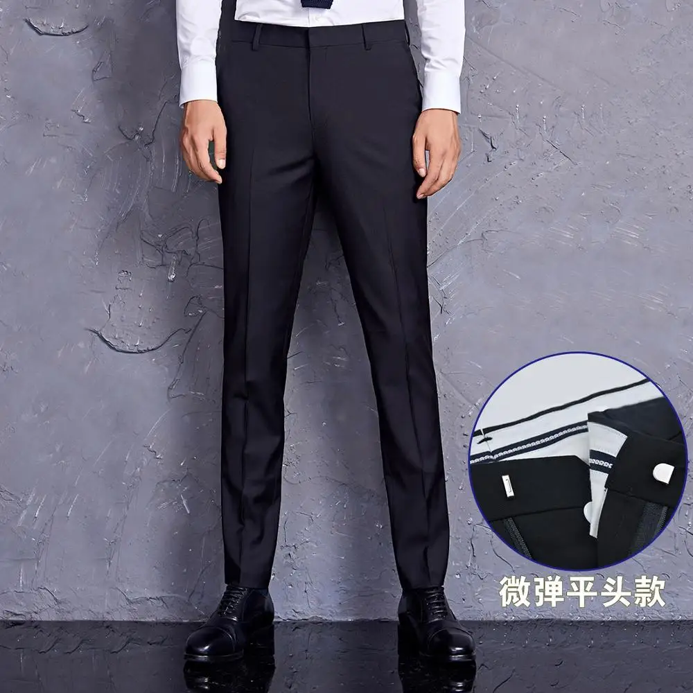 

2019 Latest Design Comfortable Fit Custom Design Men's Non-iron Solid Business Dress Pants, Various and can be customed