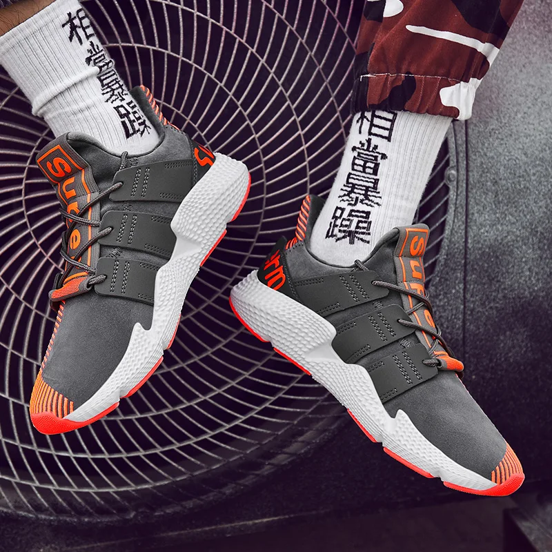 
2019 trend products height increasing breathable lightweight md sole men running sports shoes 
