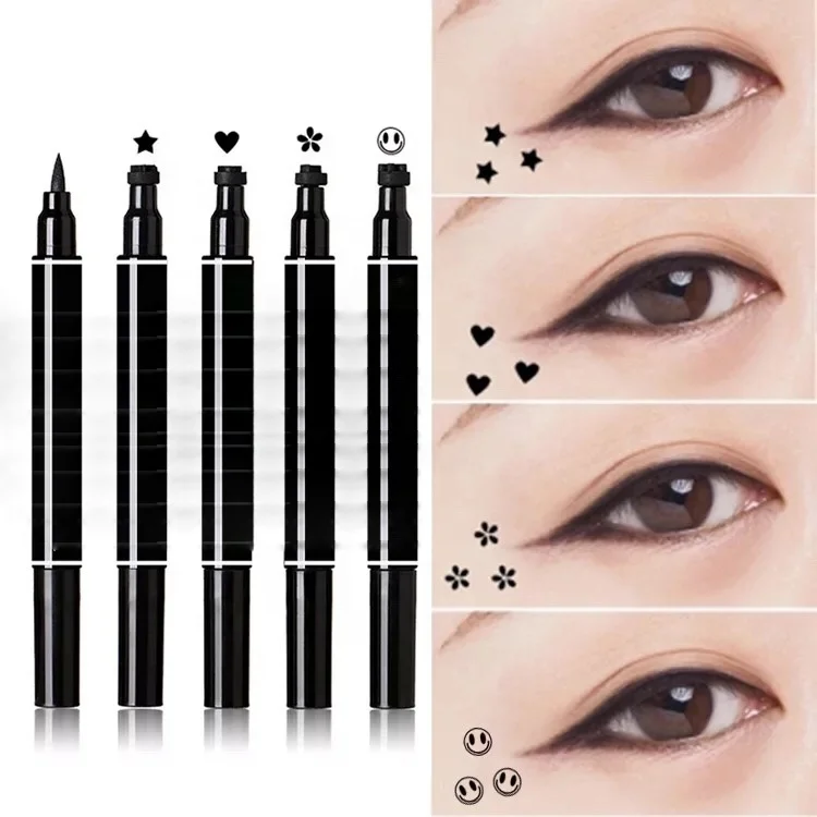 

New water proof black eyeliner private label eye liner with stamp