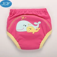 

MOM AND BAB Brand Infant Wear 100%Cotton Baby Washable Cloth Diaper Embroidery Baby Training pants In Stock