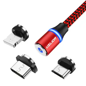 USLION 3 1 Magnetic Micro USB Charging Cable