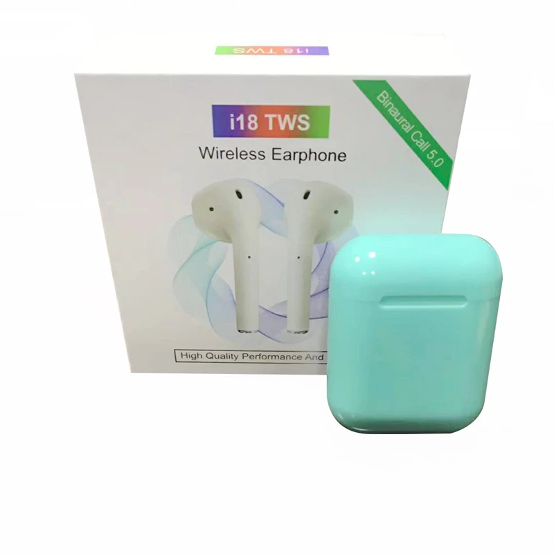 

I18tws Mini wireless earbuds Touch control Mini Earbuds bt5.0 Earphone with 1500mah charging box