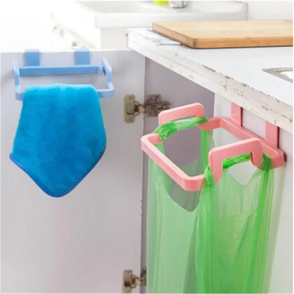 

2019 Wholesale Cheap Kitchen Portable Plastic Bracket Hanger Trash Bag Holder Garbage Bags Storage Rack, Blue