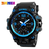 

SKMEI New S Shock Men Sports Watches Big Dial Quartz Digital Watch For Men Luxury Brand LED Military Waterproof Men Wristwatches