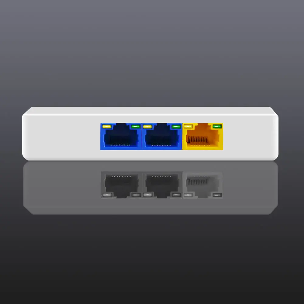 

PoE Splitter 3Port For Video Surveillance Network Switch Manufacturers Increase Transmission Distance Support IEEE802.3at/af, White