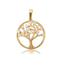 

34205 xuping new arrival fashion style crystal tree design 18k gold plated ladies pendant