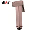 wholesale Solid Brass square Shattaf copper HandHeld Toilet Bidet Cloth Sprayer shower head for sanitary wares Dias PT120103