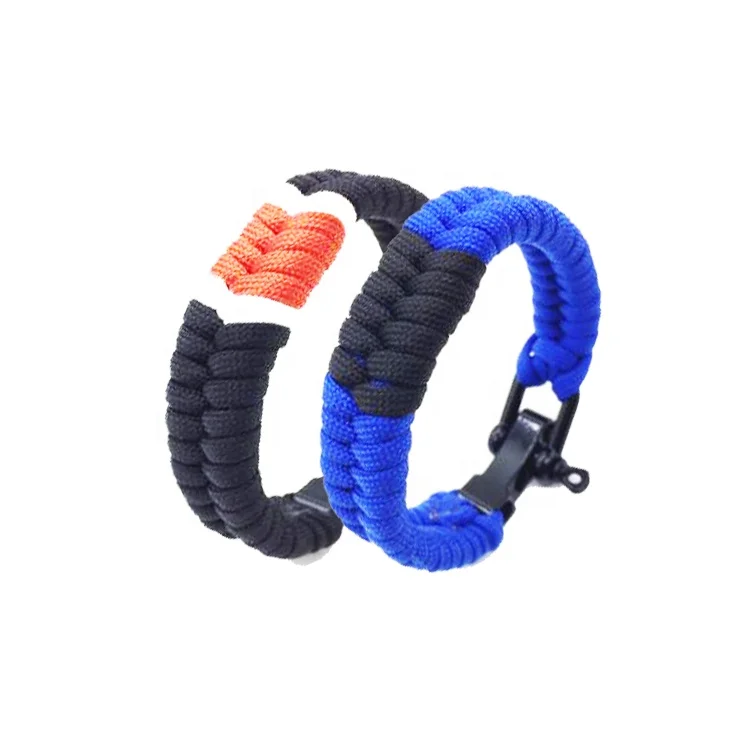 

mix colors new multi tool personalized latest design nylon design men stainless steel bangle bracelet, N/a