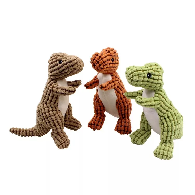 

Pet Dinosaurs Voice Training Elastic Interactive Resistant Bite Chew Dog Toys