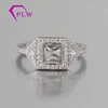 Wholesale Provence Gems Solid 18K White Gold Ring Bands Wedding Ring Setting Moissanite Diamond