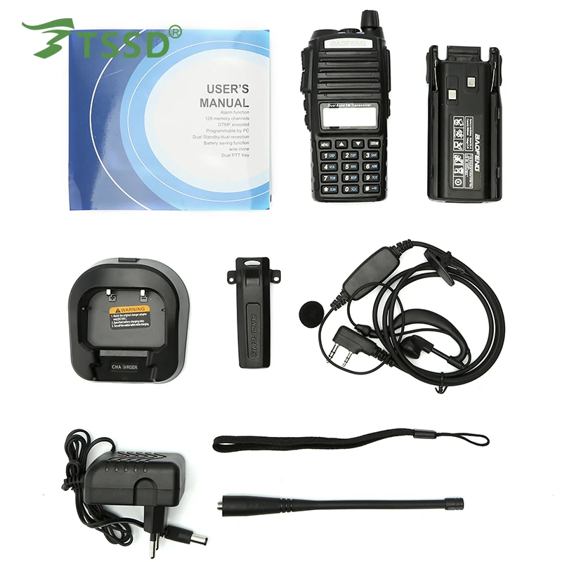 

Best price Talkie baofeng bf uv-82 walkie talkie with baofeng uv-82 antenna, baofeng uv 82 drm radio, Black