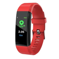 

IP68 Big colorful watch bT 4.0 blood pressure heart rate fitness sport 115 Plus smart bracelet dropship watch smart bracelet