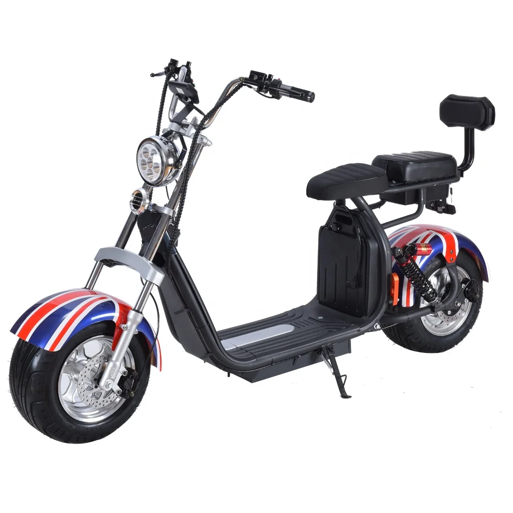 

Russia electrical motorcycle citycoco for adult 2000w 20ah electro bike scooter music rent, Red;black;yellow;white;britan;green