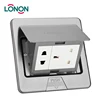 General Purpose raised floor electrical boxes switched black floor socket