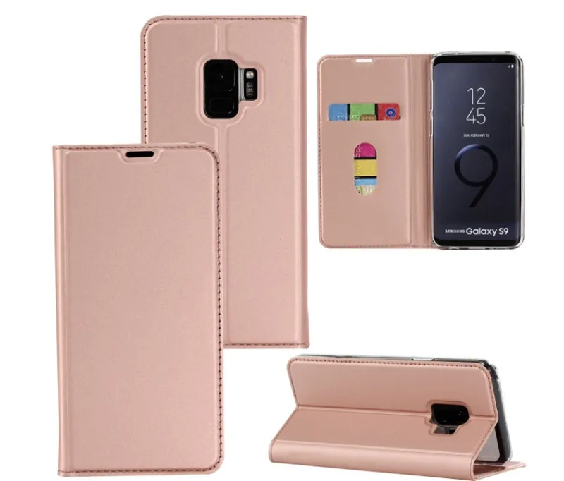 

Slim Flip Wallet Case with credit cards slots Cases TPU cover For Samsung Galaxy S10 Plus S10e M10 A10 M20 A20 A30 A50 S9 S8 S7