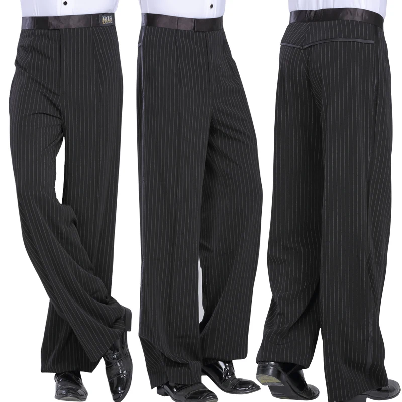 

Professional High Quality Boys Men Striped Ballroom Dance Latin Pant