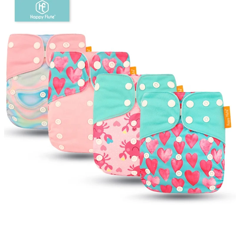 

HappyFlute waterproof PUL cloth diaper ecological washable reusbale  pocket baby cloth diapers, More than 300 colors