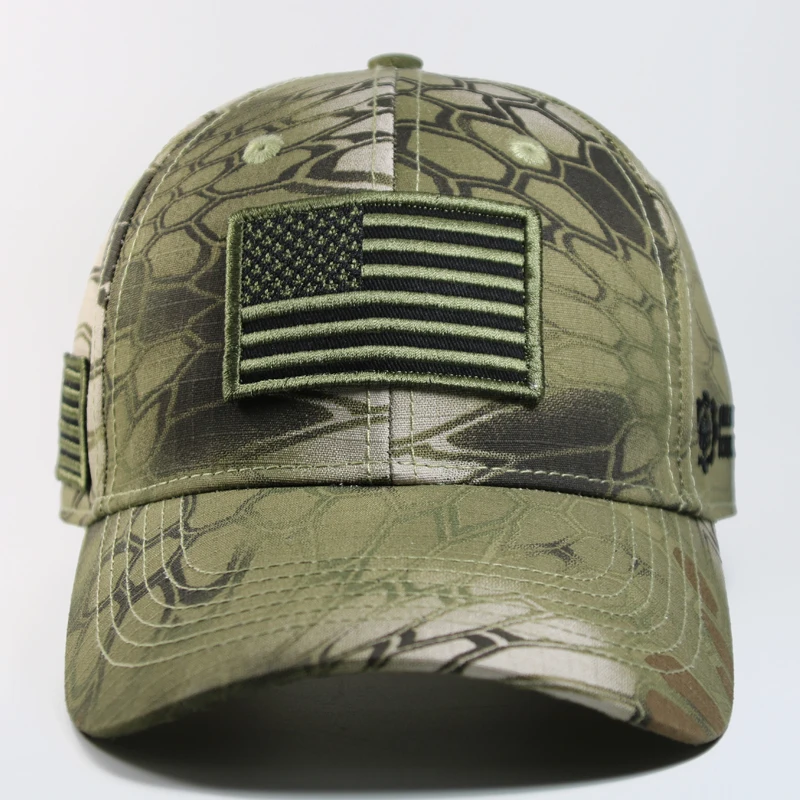 
Custom High Quality American Flag Camo Baseball Hat 