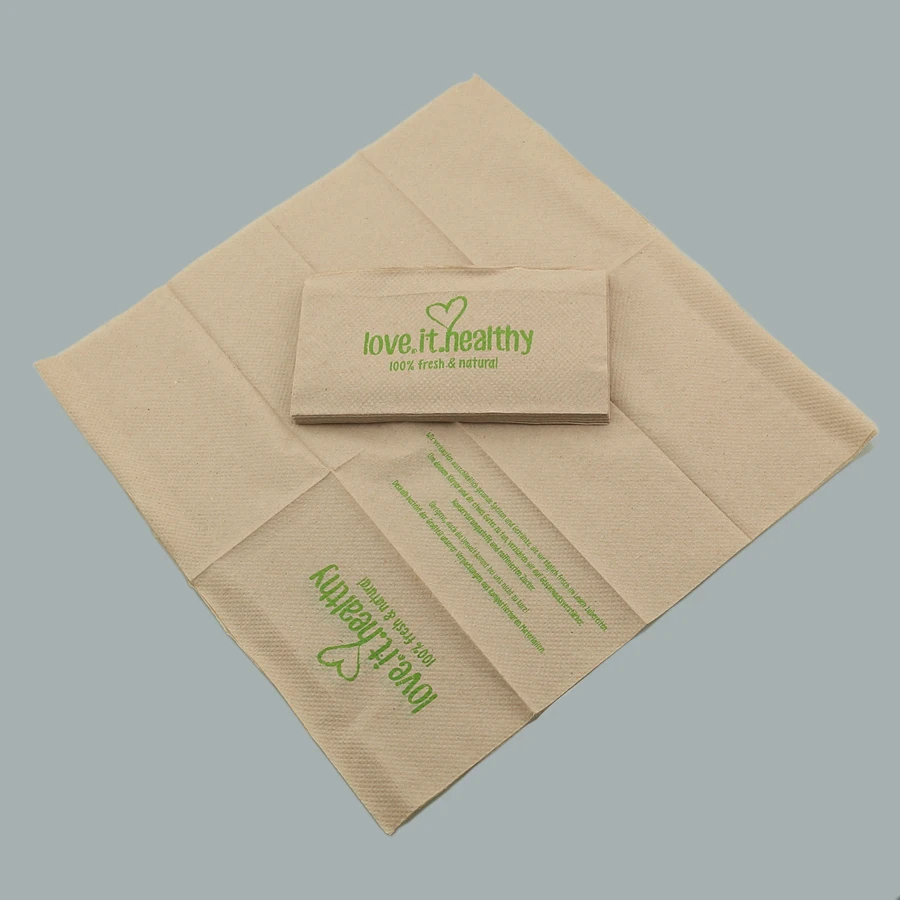 
biodegradable brown paper napkin Brown bamboo napkin 