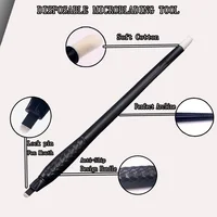 

Factory Supplies Black Disposable Microblading Pen Eyebrow Manual Hand Tool With Blister Packing