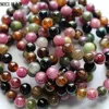 Natural mineral 8.3-8.8mm A++ Tourmaline semi-precious gemstone stone loose beads for jewelry making bracelet