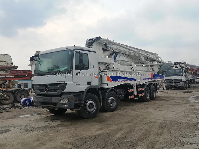 
Zoomlion 52m 56m Used Construction Truck-Mounted Concrete Beton Pumps Trucks Machinery for Sale 
