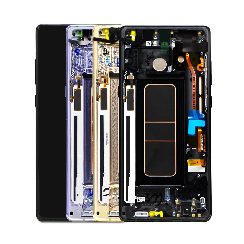 

Original cell phone lcd For samsung galaxy note 8 display Assembly For samsung note 8 N950FD N950U screen note 8 lcd display, Black/blue/gold/purple