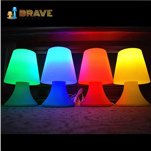 Hot Sale Colors Change Battery Operated Rechargeable Led table lamps Light for Indoor