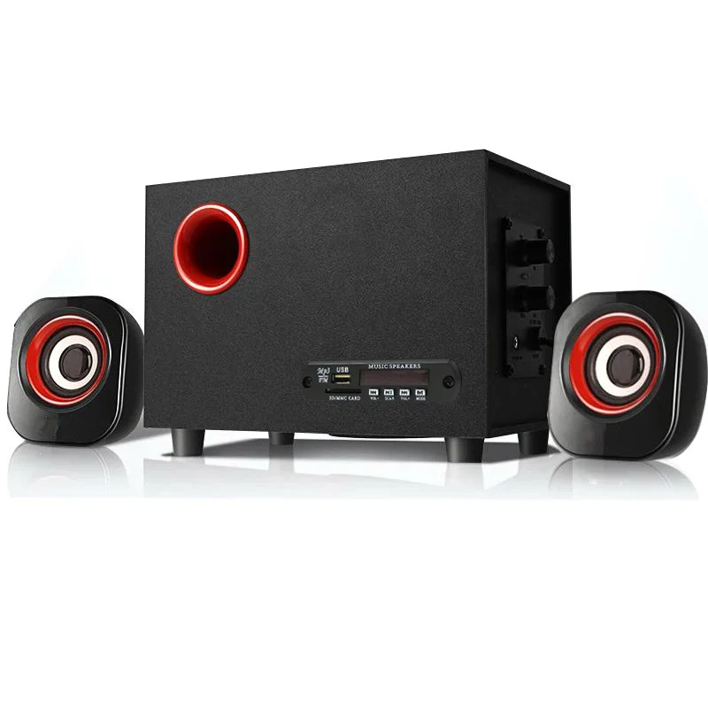 

2.1 bt multimedia wood parlantes activos audio para computadora speaker