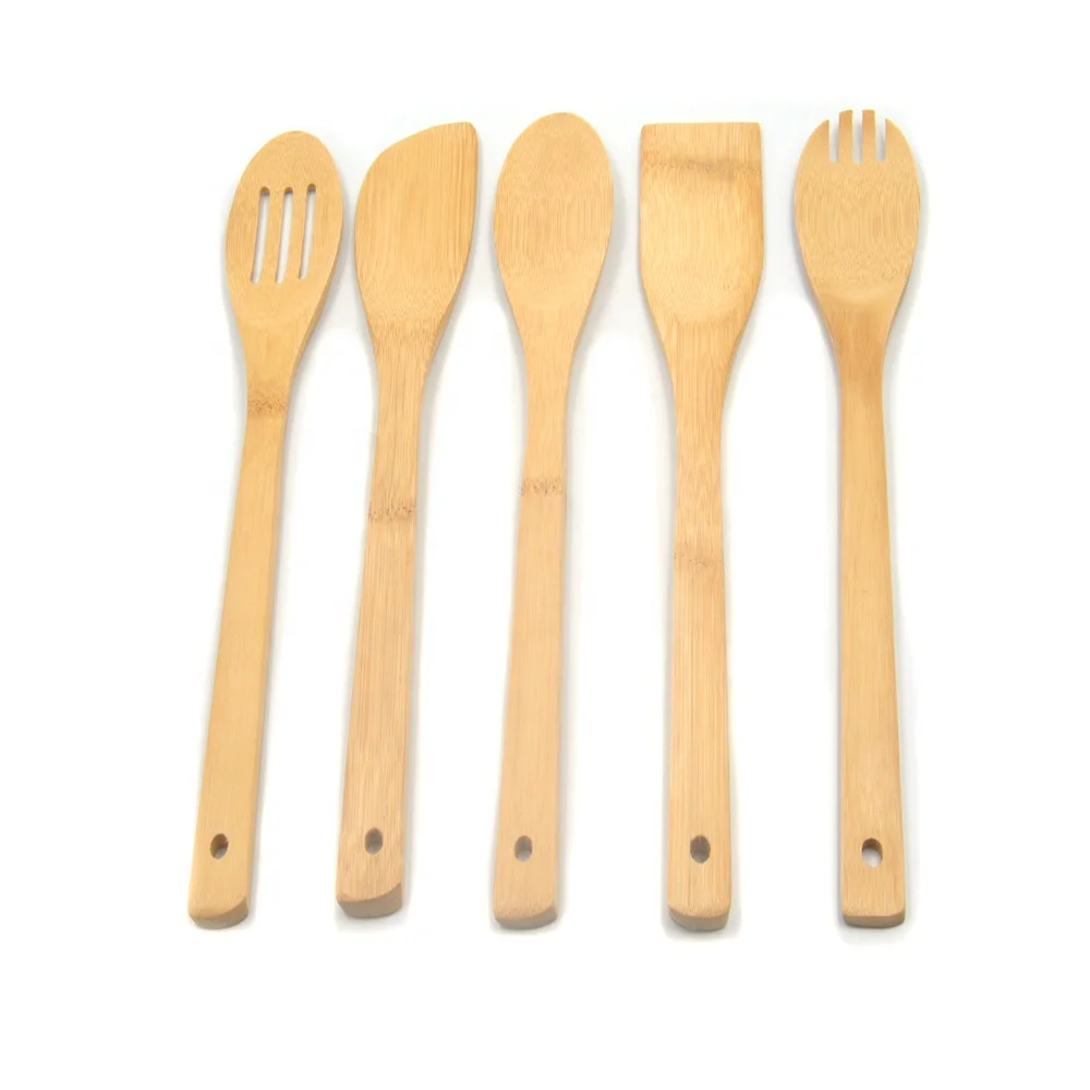 

Wholesale Bamboo Kitchen Utensils Cooking Sets,Organic Bamboo Utensil Sets, Natural bamboo color