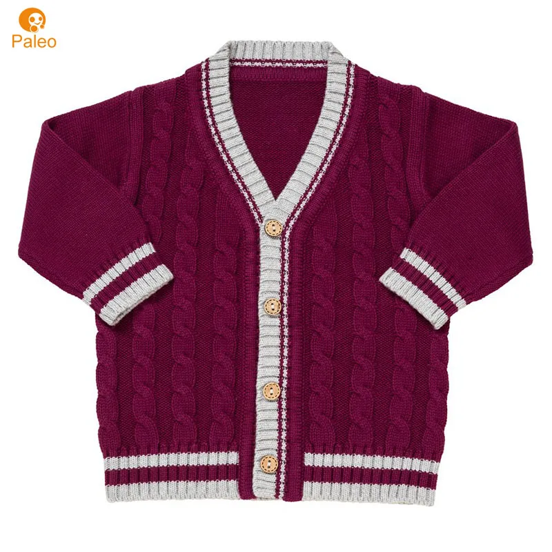 

Factory cotton wine red cable baby boy kids winter sweater designs, N/a