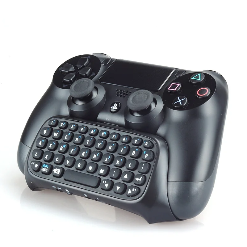 

Hot Selling Mini bluetooth wireless Message chatpad Keyboard for Sony Playstation 4 PS4 Controller, Black